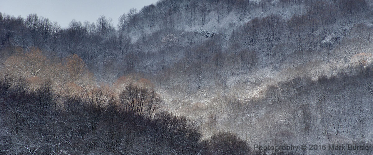 Rural Ridge Hills in Winter